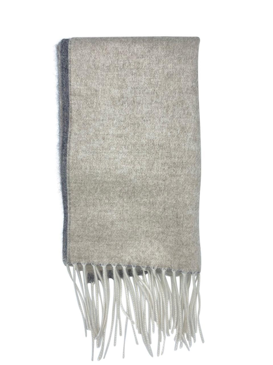 【SURGERY】paisley ice clover scarf 'charcoal' Stefano Ricci Scarf Gray Paisley - Extra Large Square