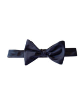 Load image into Gallery viewer, Navy Grosgrain Self Butterfly Bow