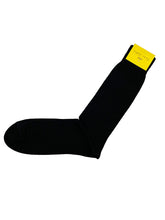 Load image into Gallery viewer, Black Cotton Mid Calf Sock