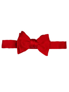 red silk bow tie made in usa