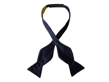 Load image into Gallery viewer, Navy Grosgrain Self Butterfly Bow