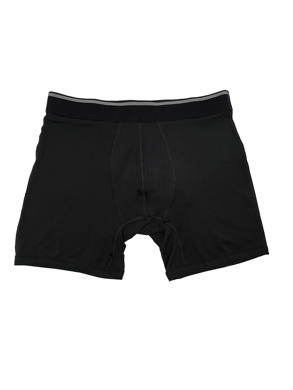 Black Jersey Knit Boxer Brief