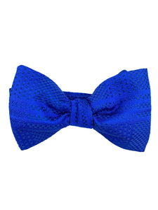 royal blue pre tied bow made in italy
